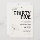 Search for modern 35th birthday invitations Elegant