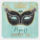 Search for sweet 16 masquerade party stickers Quinceanera