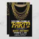 Search for gold chain invitations 90's