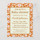 Search for hippie baby shower invitations Orange