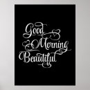 Search for good morning beautiful posters Typography