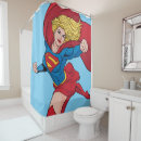 Search for girl superhero shower curtains Supergirl