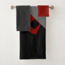 Search for grey and red bath towels Geometric