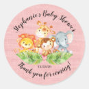 Search for jungle favor stickers Jungle baby shower