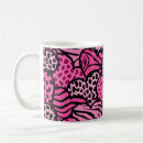 Search for black heart pattern mugs Pink