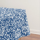 Search for blue white damask tablecloths Pattern