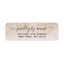 Search for blush and gold return address labels Modern