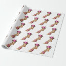 Search for giraffes wrapping paper Pink
