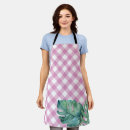 Search for pink gingham aprons For her