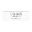 Search for handwritten wedding return address labels Simple