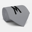 Search for silver monogram ties Simple