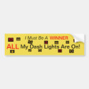 Search for brake check bumper stickers Warning