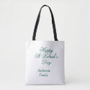 Search for st patricks day tote bags Green shamrock