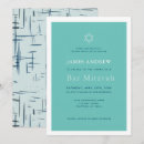 Search for navy bar bat mitzvah invitations Simple