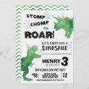 Search for triceratops birthday invitations Roar