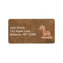 Search for rocking horses return address labels Western
