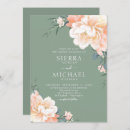 Search for blush and sage wedding invitations Gold