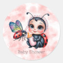 Search for baby ladybug stickers Girl baby shower