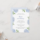 Search for blue hydrangea rehearsal dinner invitations Flowers