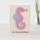 Search for seahorse birthday cards Cute