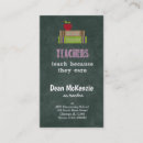 Search for school principal business cards Chalkboard