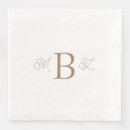 Search for monogram wedding napkins White