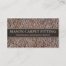 Search for carpet installation business cards Carpeting