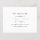Search for black save the dates Minimalist