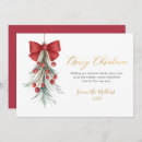 Search for modern script christmas cards Botanical