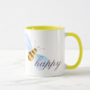 Search for happy bee mugs Watercolor