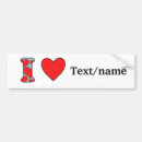 Search for pink text bumper stickers Heart