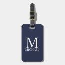 Search for navy blue luggage tags Initial