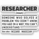 Search for research lab stickers Researcher