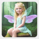Search for pretty fairy stickers Little girl