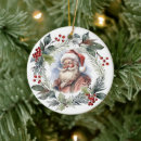 Search for jolly christmas tree decorations Vintage santa claus