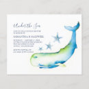 Search for whale 4x5 invitations Ocean