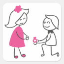 Search for bride and groom cartoon stickers Bridal