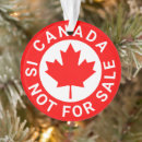 Search for maple christmas tree decorations Canadian flag