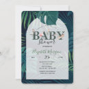 Search for tropical palm leaves baby shower invitations For kids