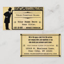 Search for victorian business cards Black and white