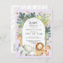 Search for purple giraffe baby shower invitations For her