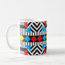 Search for modern geometric pattern mugs Black