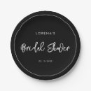 Search for bridal shower plates Black