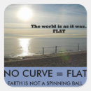Search for earth is flat stickers Flatearth