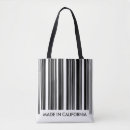 Search for barcode tote bags White