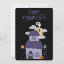Search for haunted house halloween cards Purple