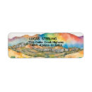 Search for blue ridge mountain return address labels Rocky colorado lake destination