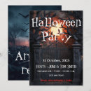 Search for editable halloween invitations Haunted house