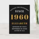 Search for 1960 birthday cards Typography