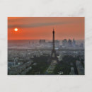 Search for eiffel tower at sunset postcards Landmark